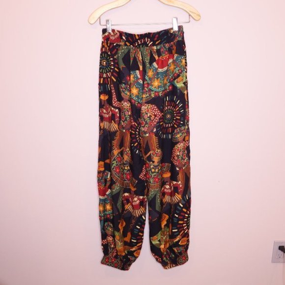 SOLD - Anthropologie Farm Rio Printed Dancer Tassel Pants Sz S - Picture 3 of 8